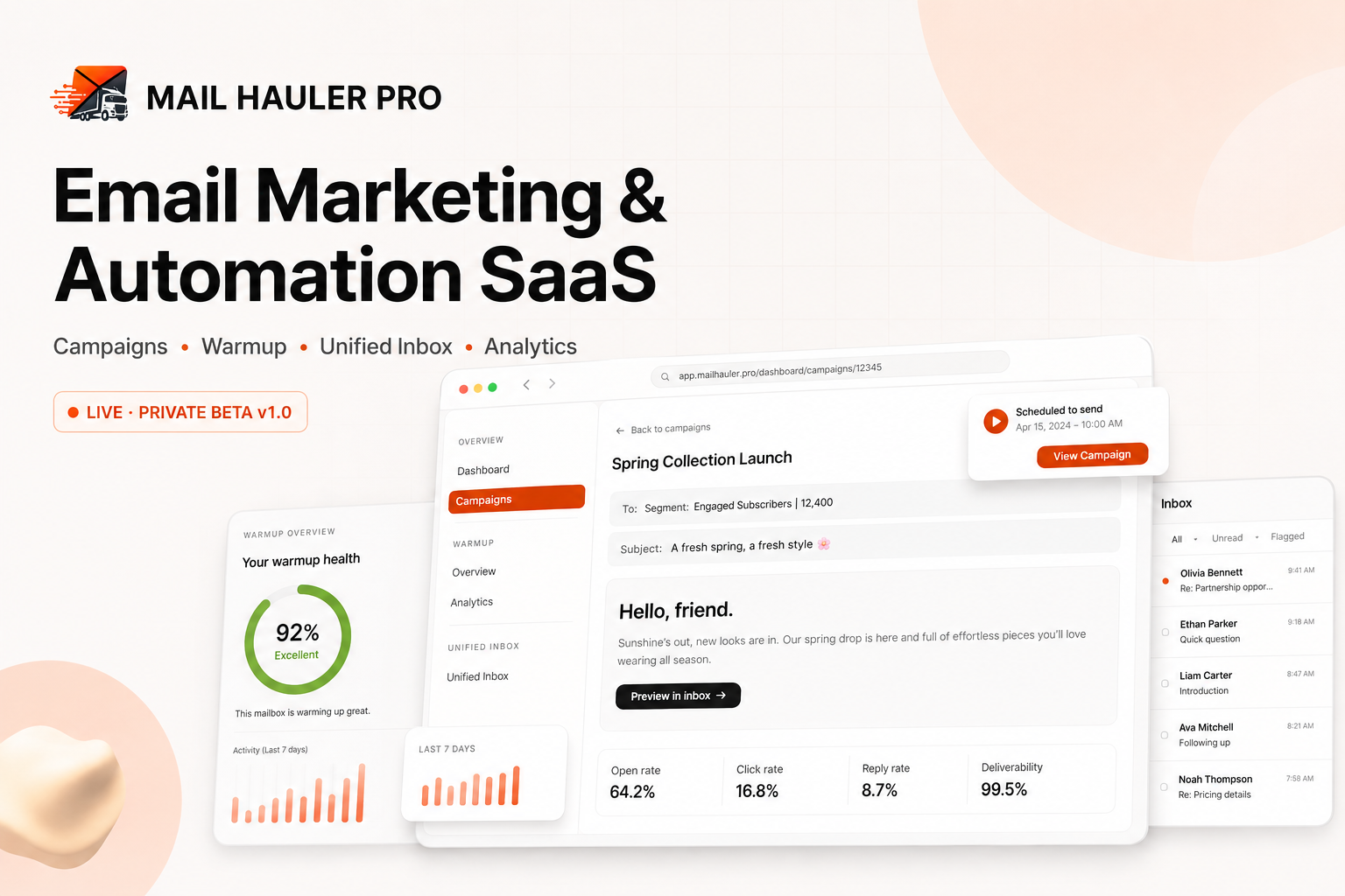 Mail Hauler Pro — Cold Email Automation SaaS